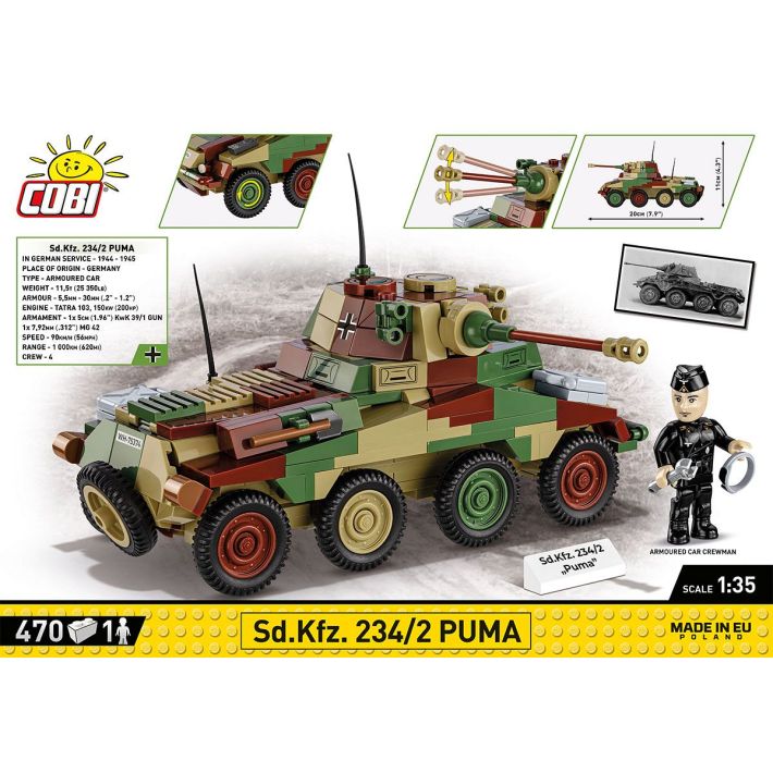 Sd.Kfz. 234/2 Puma (COBI-2287) \ Tanks and vehicles \ Cobi.eu